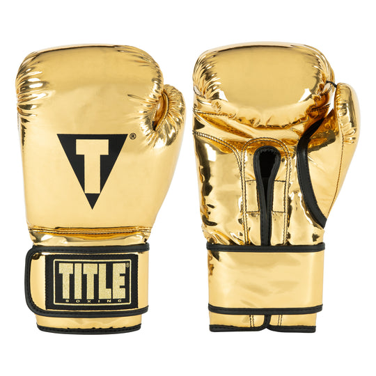 TITLE Boxing Limited Gold Pro Training Boxing Gloves