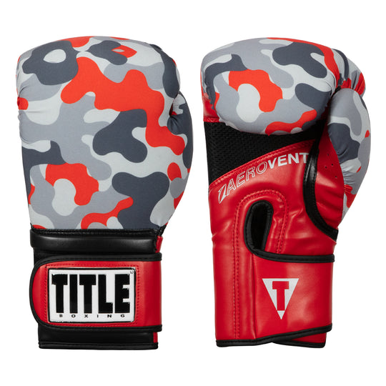 TITLE Boxing Infused Foam Camo Color Pop Bag Boxing Gloves