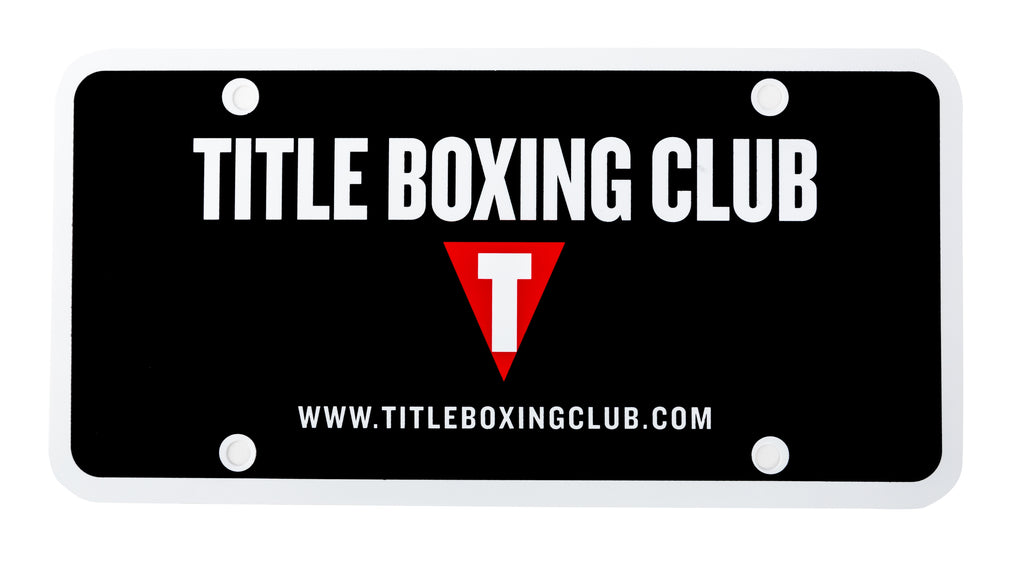 TITLE Boxing Club Vanity License Plate