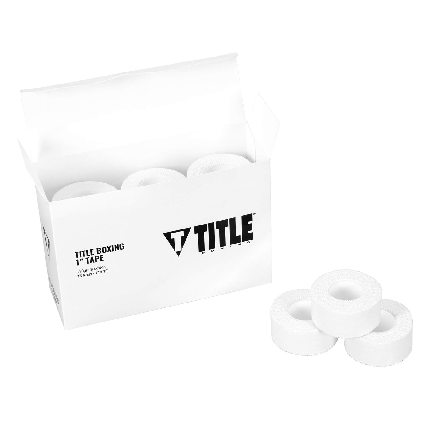 variant:lifestyle::TITLE Boxing 1" Tape (15 Rolls) open box
