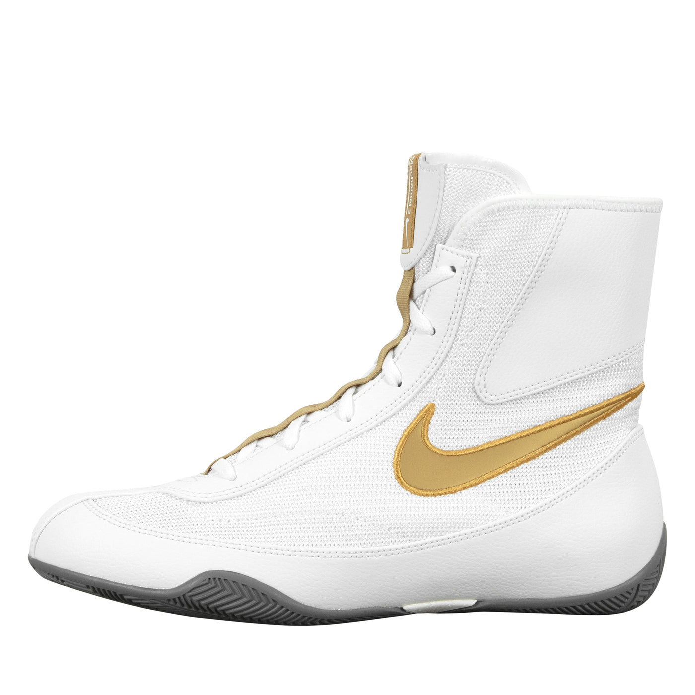 color:white/gold::Nike Boxing Shoes Machomai 2 main view