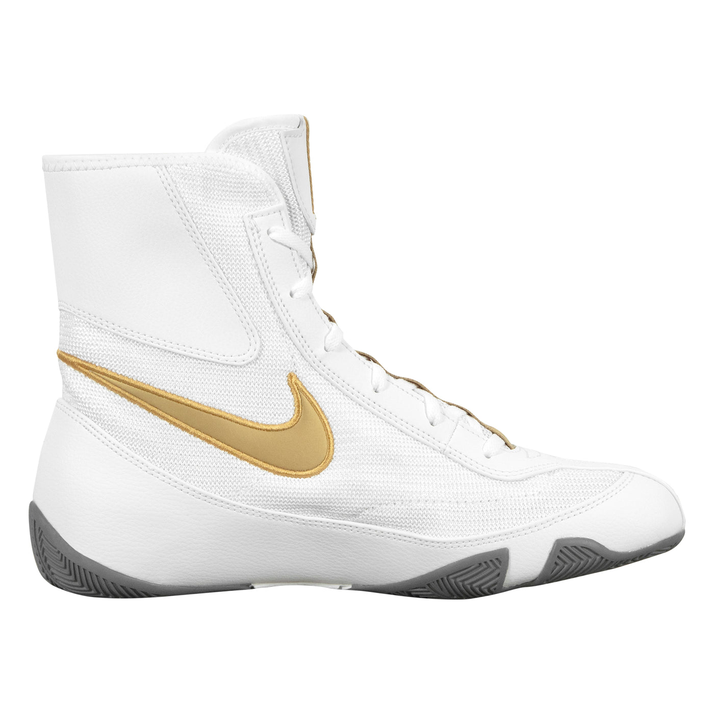 variant:white/gold::Nike Boxing Shoes Machomai 2 side view