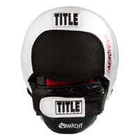 variant:lifestyle::close up of the front of the anarchy punch mitts