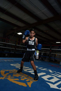 variant:blue::TITLE Boxing USA Boxing Competition Gloves -boxing stance