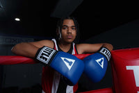 variant:blue::TITLE Boxing USA Boxing Competition Gloves - gloves on rings