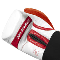 variant:red/white::TITLE Boxing All Heart Bag Gloves 2.0 palm view