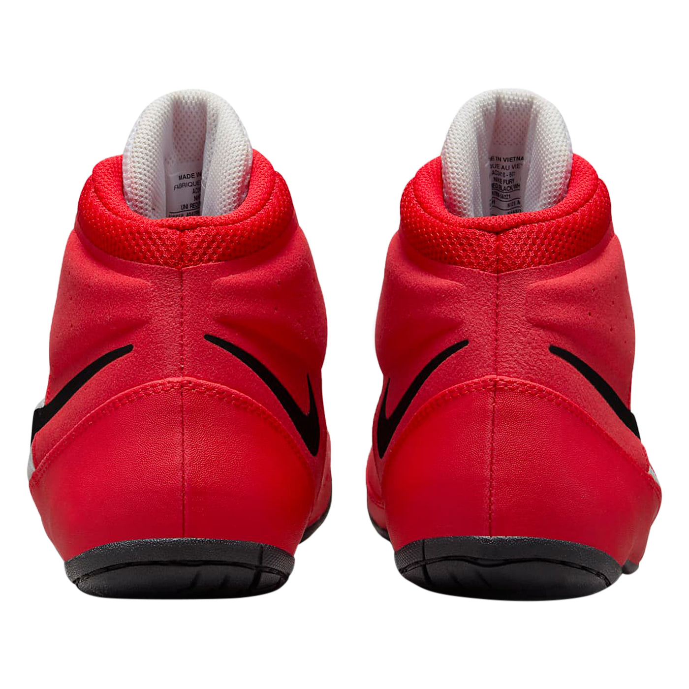 variant:Red/White/Black::Nike Fury Boots back view both shoes