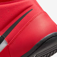 variant:Red/White/Black::Nike Fury Boots back of boot close up 