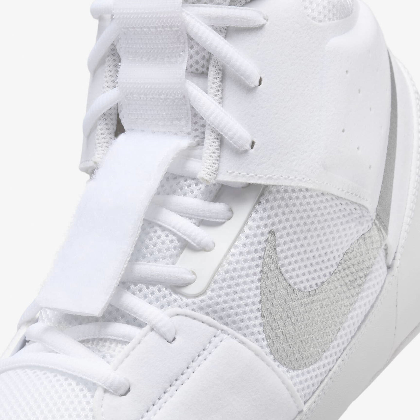 variant:White/Silver::NIke Fury Boots lace view