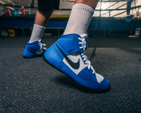 variant:Blue/White/Black::Nike Fury Boots side view of shoe