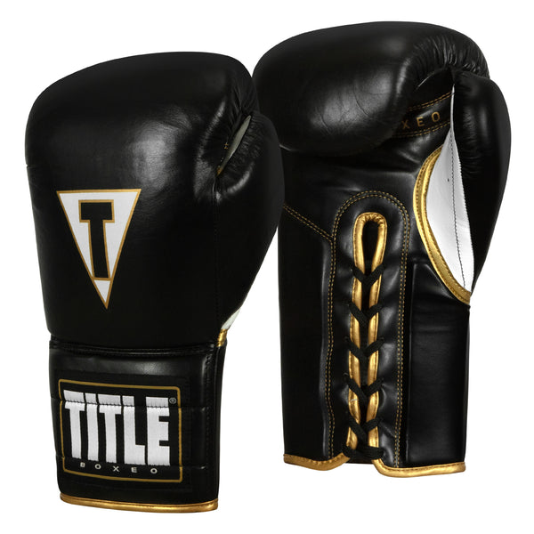 TITLE Boxeo Mexican Leather Lace Training Boxing Gloves Quatro