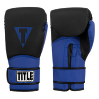 color:Black/Blue::TITLE Boxing Conquest Training Gloves main view 