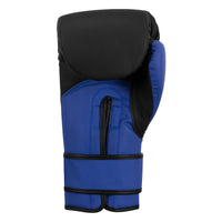 variant:Black/Blue::TITLE Boxing Conquest Training Gloves back view