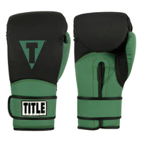 color:Black/Green::TITLE Boxing Conquest Training Gloves main view