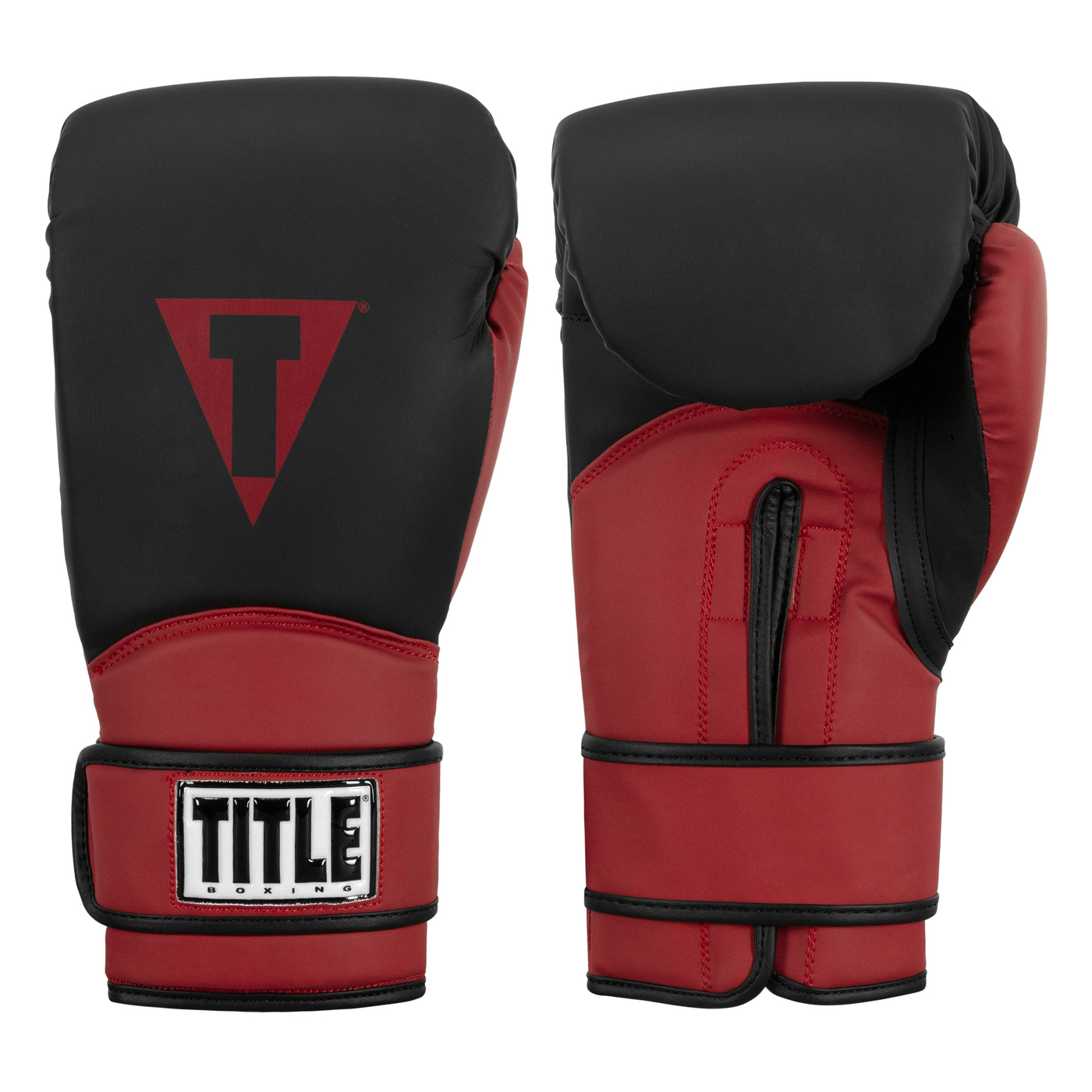 color:Black/Red::TITLE Boxing Conquest Training Gloves main view