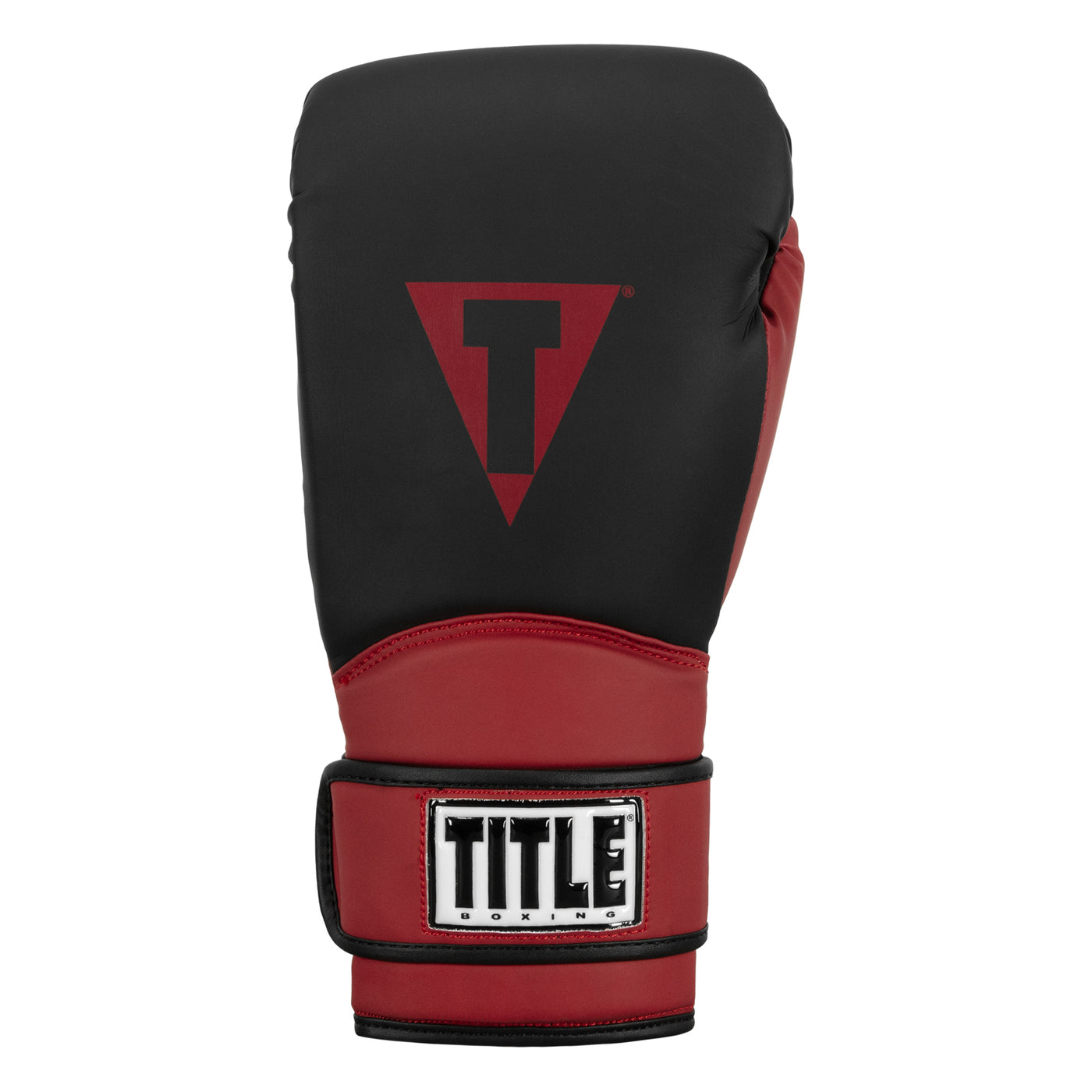 variant:Black/Red::TITLE Boxing Conquest Training Gloves front view