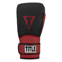 variant:Black/Red::TITLE Boxing Conquest Training Gloves front view