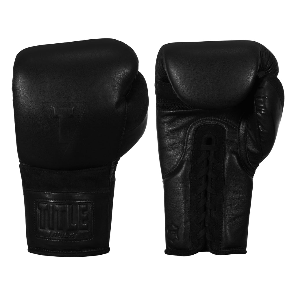 TITLE BLACK Lace Sparring Gloves 2.0