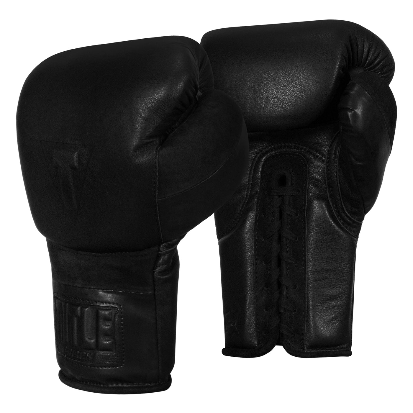 variant:black::TITLE Black Lace Sparring Gloves 2.0 side view
