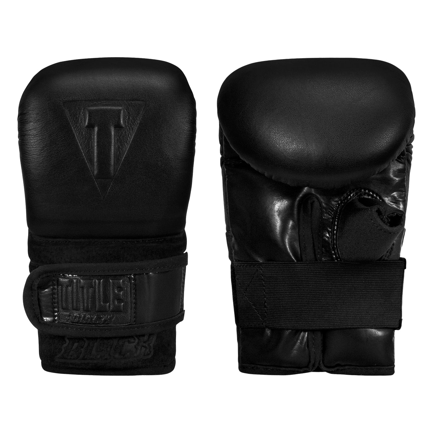 variant:lifestyle::TITLE Black Old School Leather Pro Bag Gloves main view