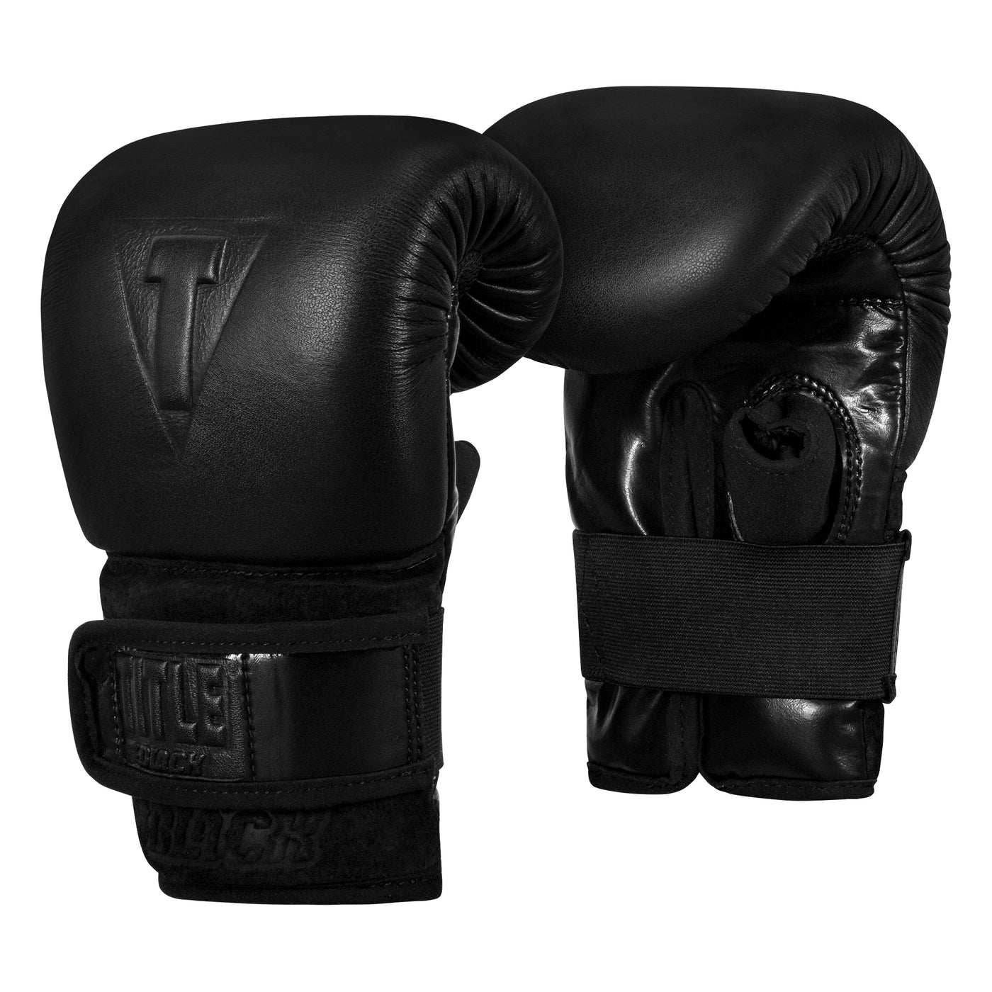 variant:lifestyle::TITLE Black Old School Leather Pro Bag Gloves side view
