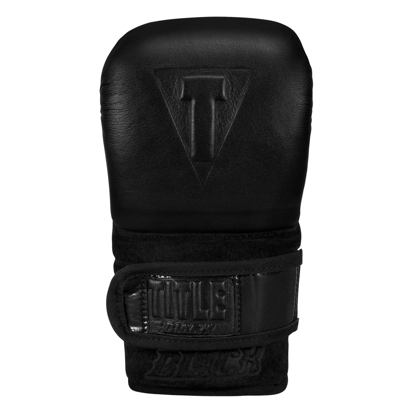variant:lifestyle::TITLE Black Old School Leather Pro Bag Gloves front view