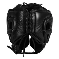 variant:black::TITLE Boxing Pro Sparring Headgear back view