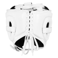 variant:white::TITLE Boxing Pro Sparring Headgear back view