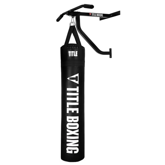 TITLE Boxing Synthetic Heavy Bag and Hanger Bundle
