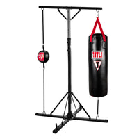 variant:lifestyle::TITLE Boxing Double Trouble Heavy Bag Stand Bundle overview