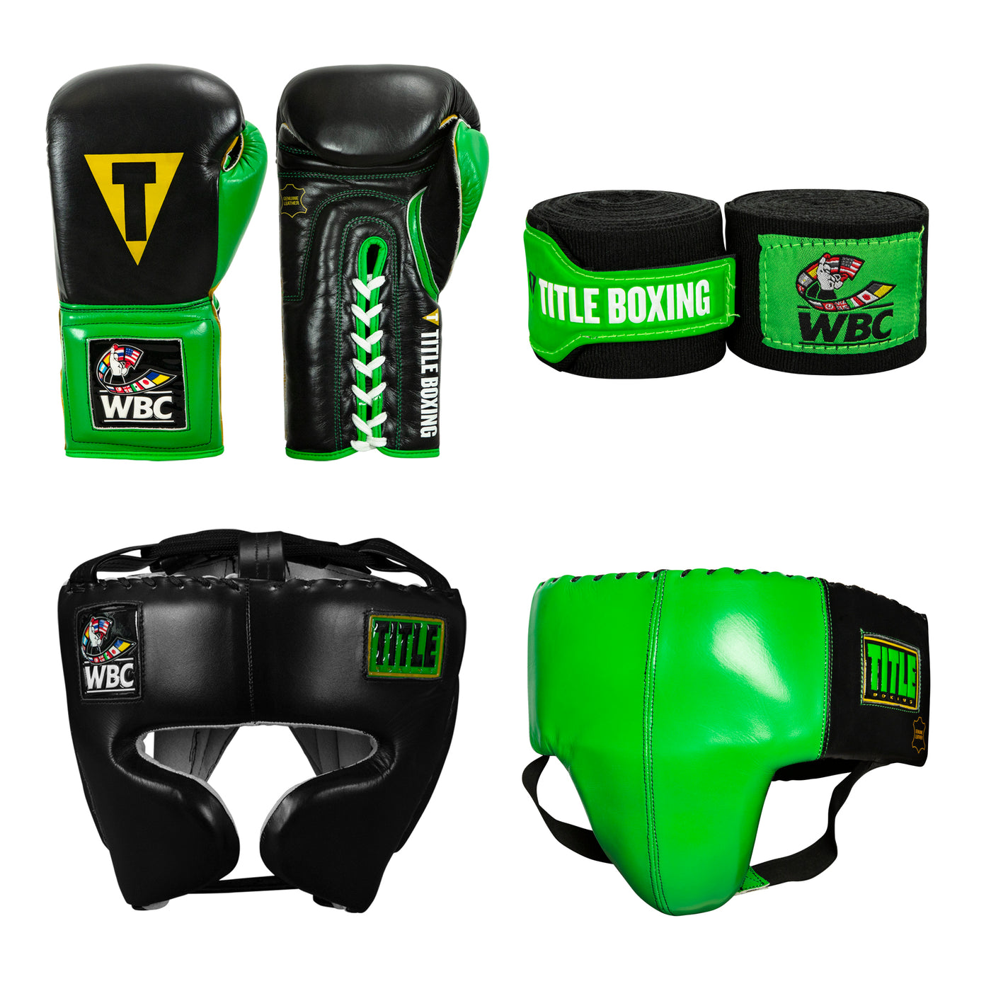 variant:lifestyle::WBC by TITLE Boxing Sparring Gear Bundle main view