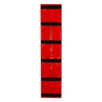 variant:red/white/blue::TITLE Boxing Ring Post Pads 3.0 back view of red