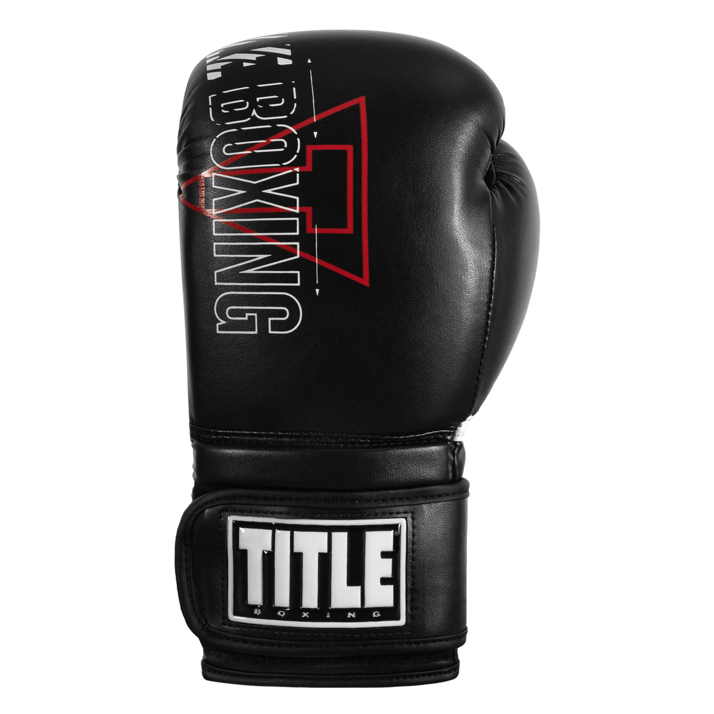 variant:black::TITLE Boxing Peak Training Gloves single glove view