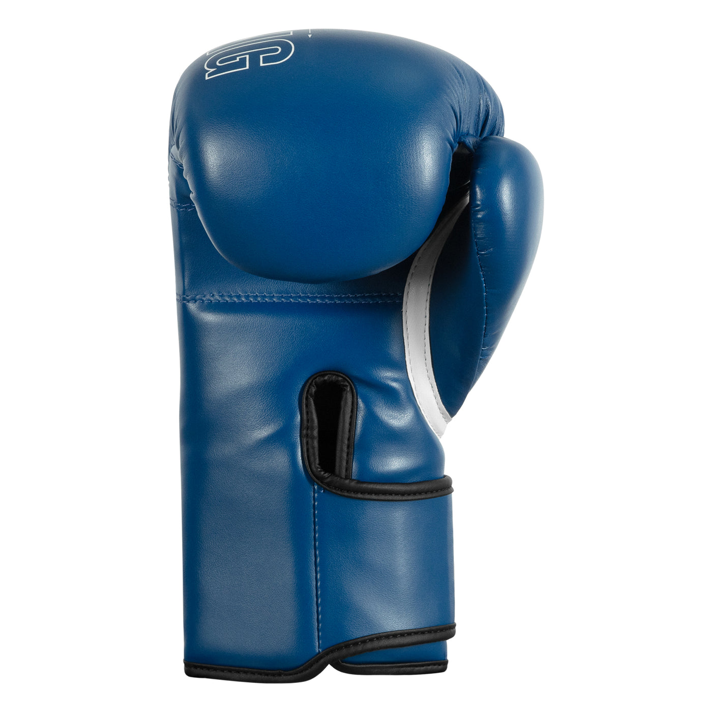variant:blue::TITLE Boxing Peak Training Gloves single glove palm view