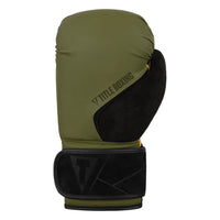 variant:green::TITLE Boxing Ultra Bag Gloves single glove back view