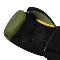 variant:green::TITLE Boxing Ultra Bag Gloves single glove palm view closeup