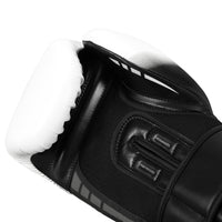 variant:black/white::TITLE Boxing Rush training gloves palm view