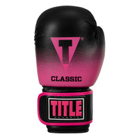 variant:Black/Pink::TITLE Classic Crusade Boxing Gloves front view