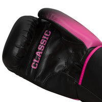 variant:Black/Pink::TITLE Classic Crusade Boxing Gloves palm view