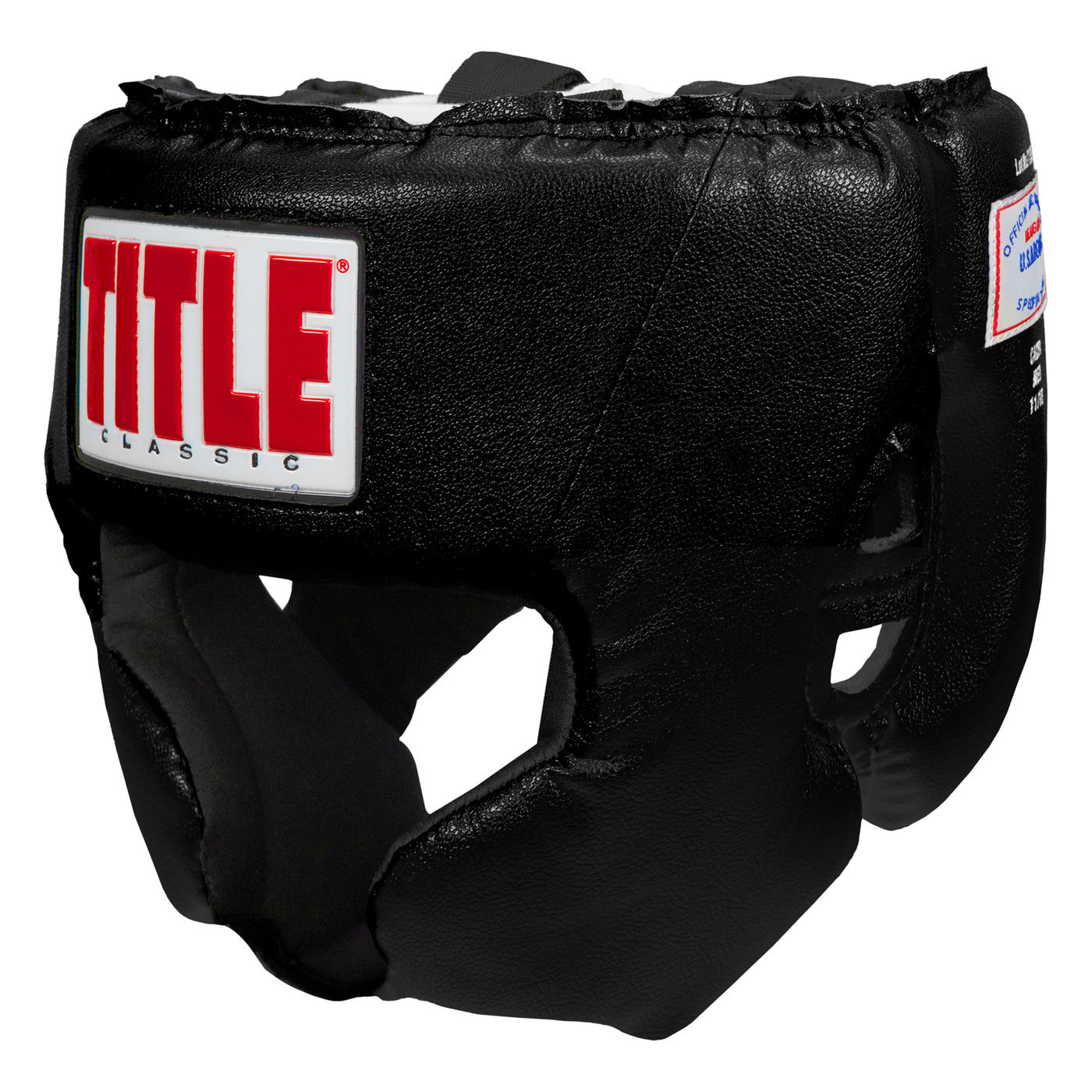 color:black::TITLE Classic USA Boxing Competition Headgear- With Cheeks main view
