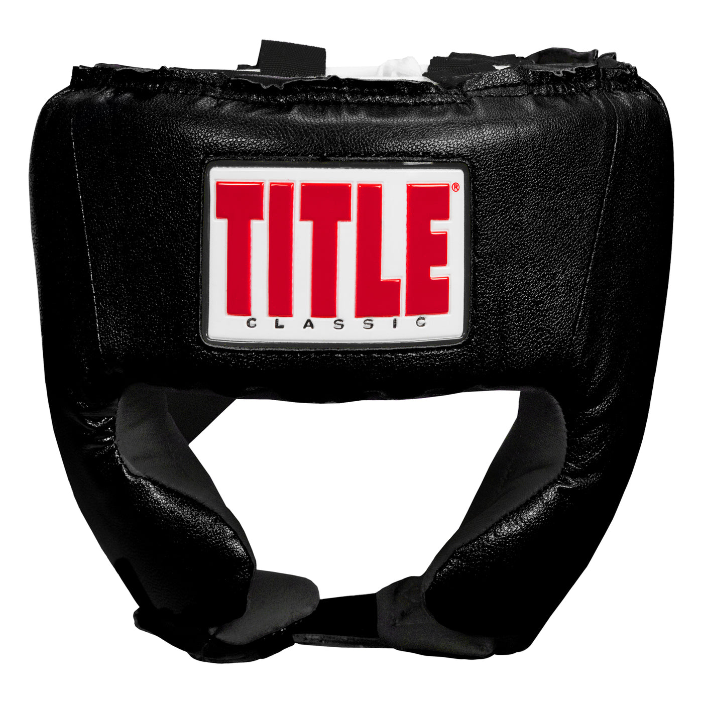 variant:black::TITLE Classic USA Boxing Competition Headgear- With Cheeks front view