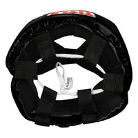 variant:black::TITLE Classic USA Boxing Competition Headgear- With Cheeks top view