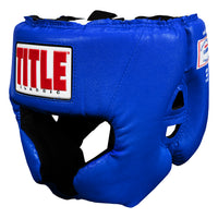 color:blue::TITLE Classic USA Boxing Competition Headgear – With Cheeks main view