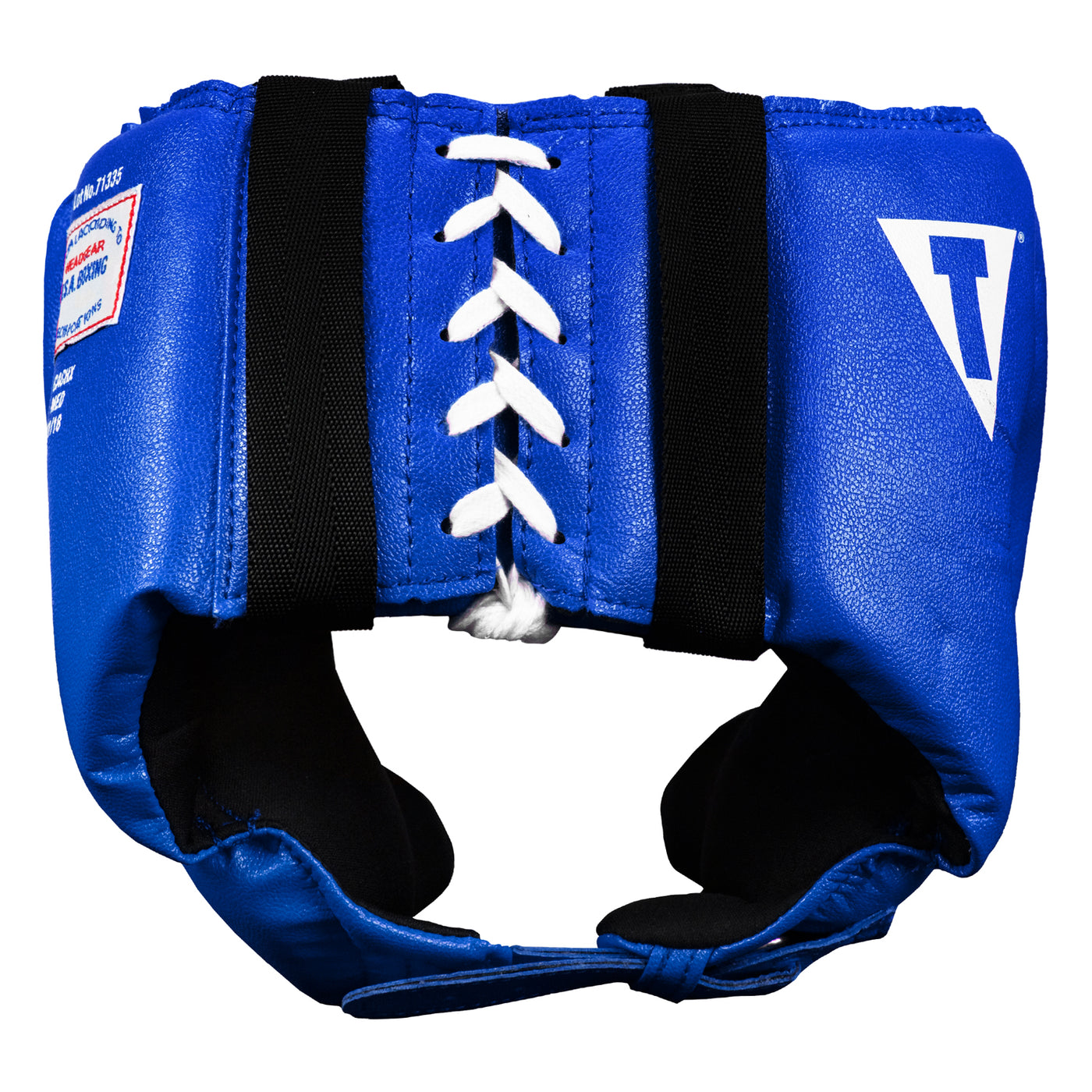 variant:blue::TITLE Classic USA Boxing Competition Headgear – With Cheeks back view
