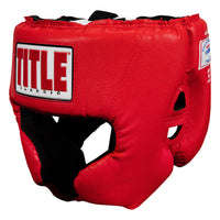 color:red::TITLE Classic USA Boxing Competition Headgear-With Cheeks main view