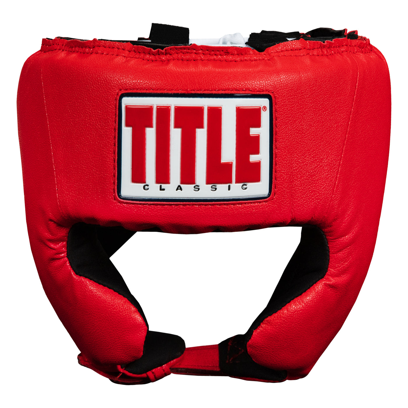 variant:red::TITLE Classic USA Boxing Competition Headgear-With Cheeks front view