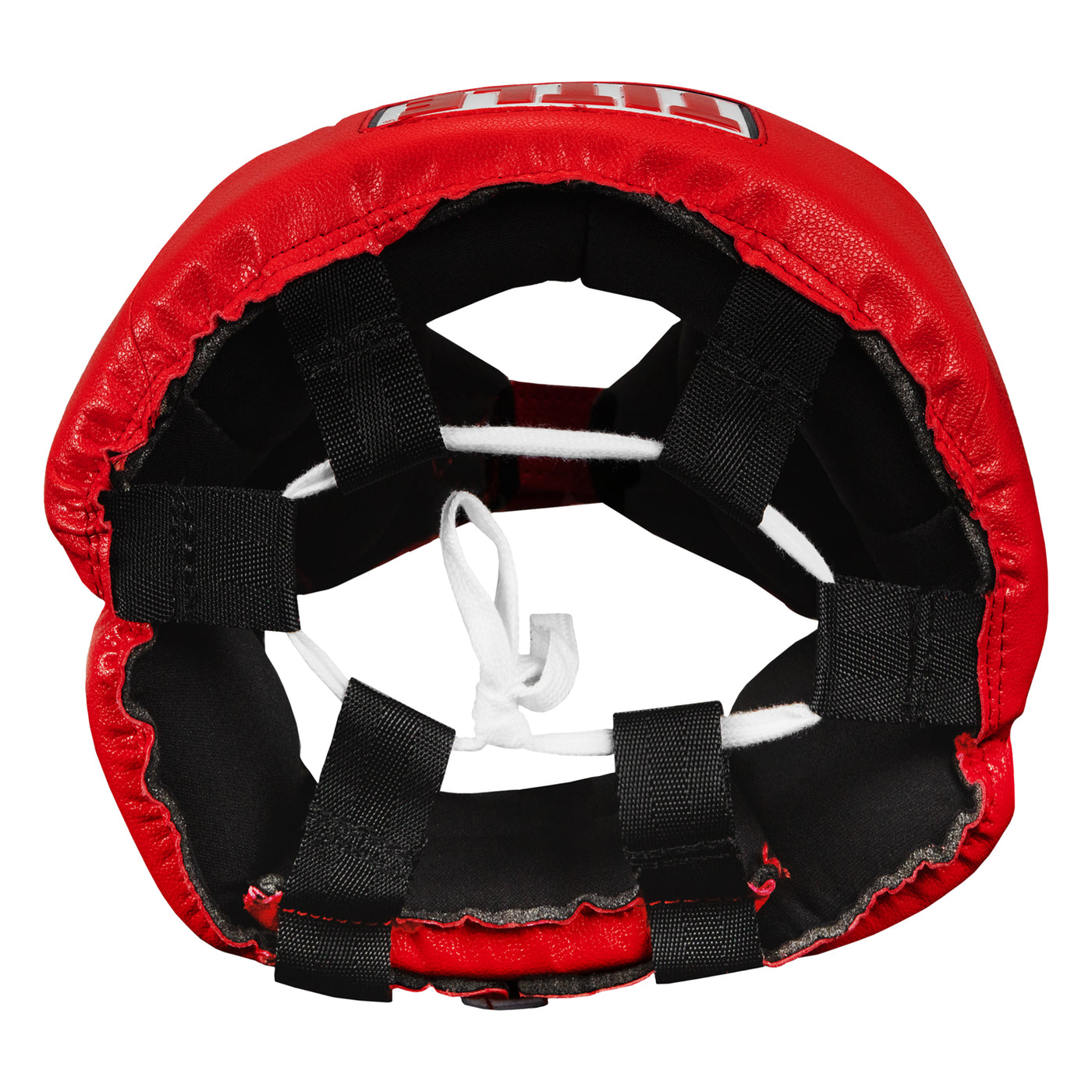 variant:red::TITLE Classic USA Boxing Competition Headgear-With Cheeks top view