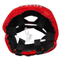 variant:red::TITLE Classic USA Boxing Competition Headgear-With Cheeks top view