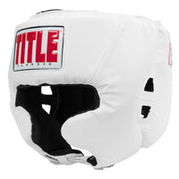 color:white::TITLE Classic USA Boxing Competition Headgear-With Cheeks main view