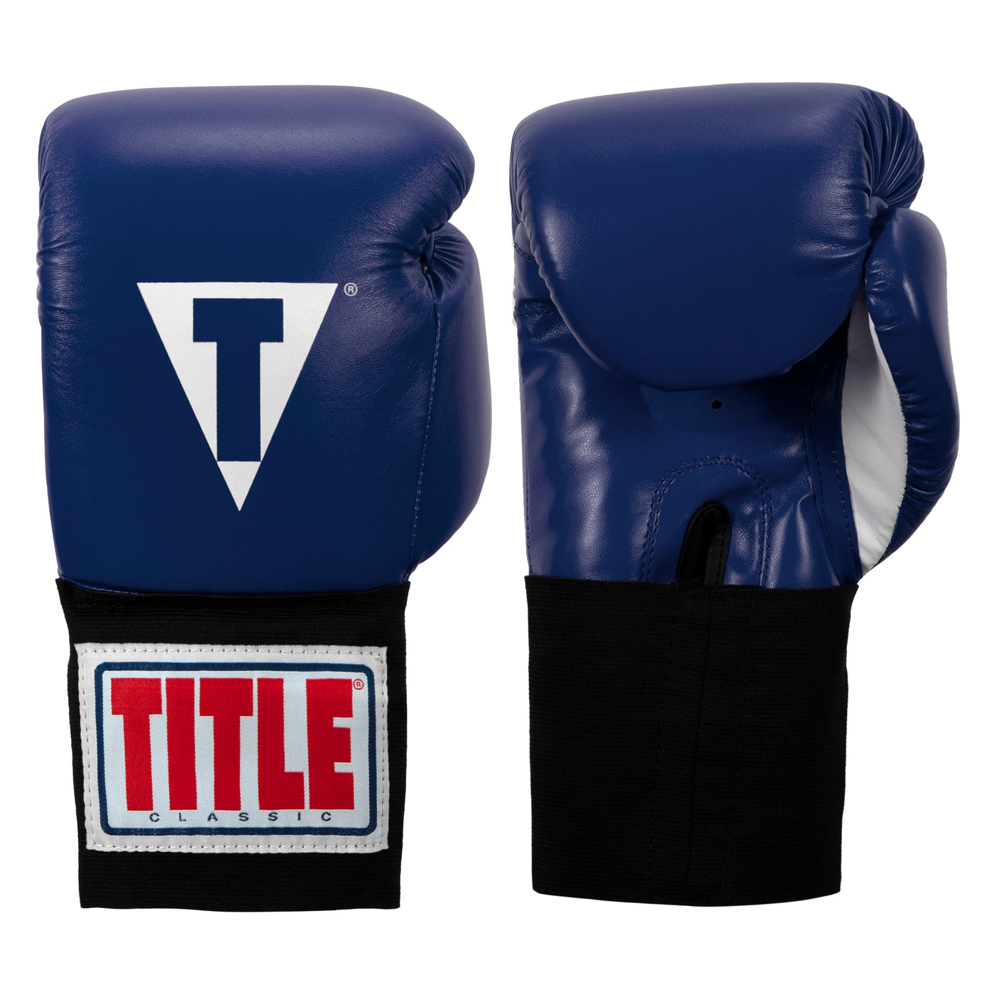 color:blue::TITLE Classic USA Boxing Competition Gloves - Elastic main view